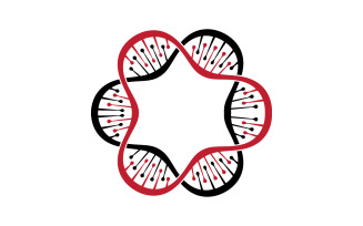 DNA Vector Logo Design Template Modern Medical V37