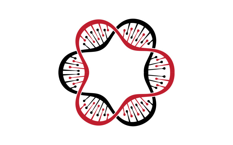 DNA Vector Logo Design Template Modern Medical V37 Logo Template