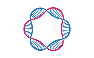 DNA Vector Logo Design Template Modern Medical V38