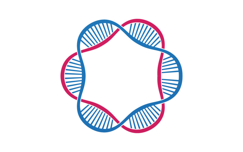 DNA Vector Logo Design Template Modern Medical V38 Logo Template