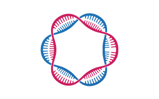 DNA Vector Logo Design Template Modern Medical V39