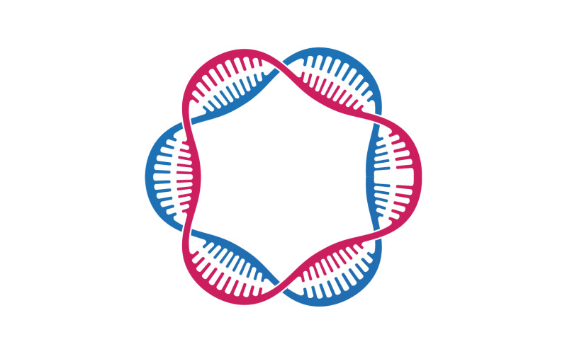 DNA Vector Logo Design Template Modern Medical V39 Logo Template