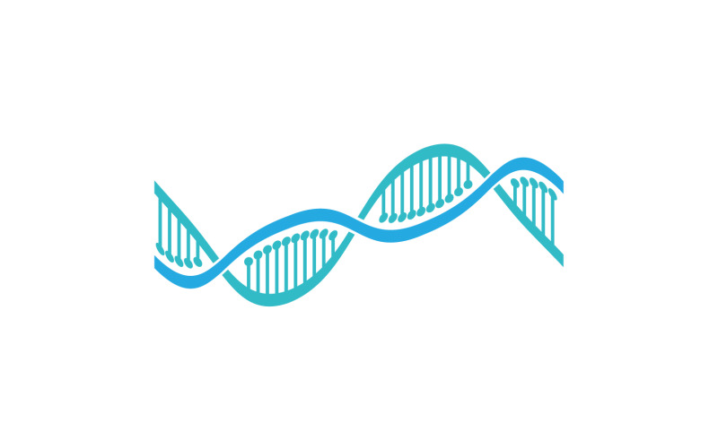 DNA Vector Logo Design Template Modern Medical V3 Logo Template