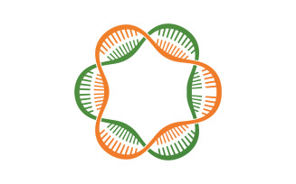 DNA Vector Logo Design Template Modern Medical V40