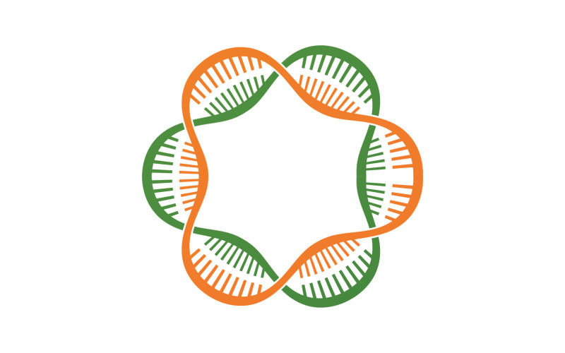 DNA Vector Logo Design Template Modern Medical V40 Logo Template