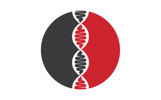 DNA Vector Logo Design Template Modern Medical V43