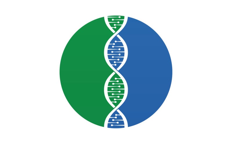 DNA Vector Logo Design Template Modern Medical V44 Logo Template