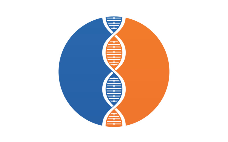 DNA Vector Logo Design Template Modern Medical V45 Logo Template