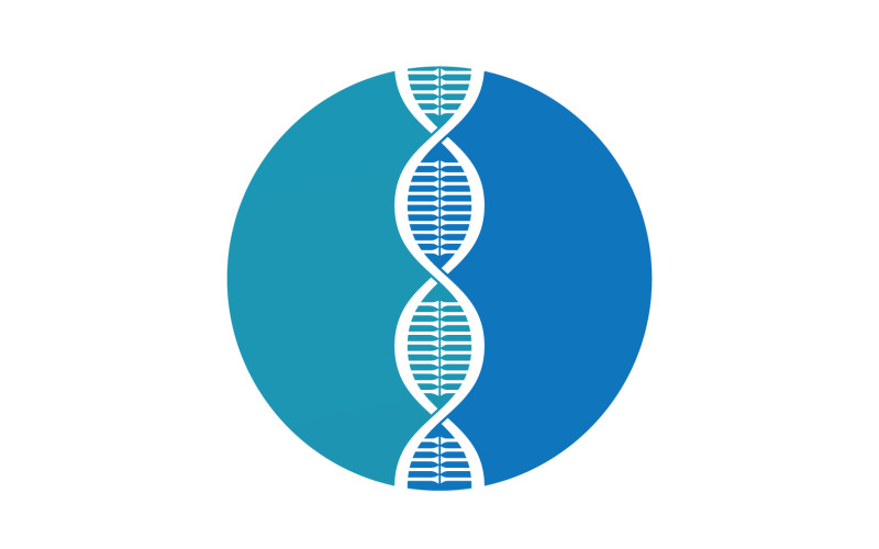 DNA Vector Logo Design Template Modern Medical V46 Logo Template