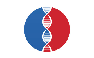 DNA Vector Logo Design Template Modern Medical V47