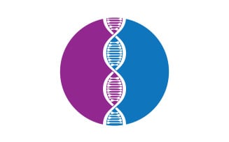 DNA Vector Logo Design Template Modern Medical V48