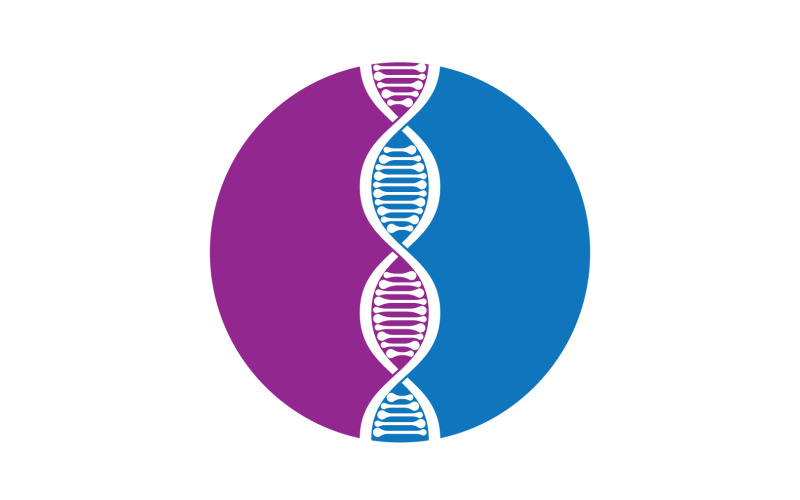 DNA Vector Logo Design Template Modern Medical V48 Logo Template