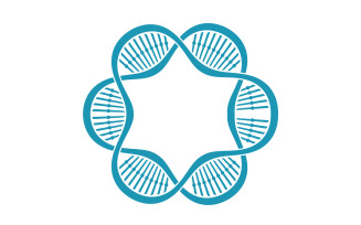 DNA Vector Logo Design Template Modern Medical V49