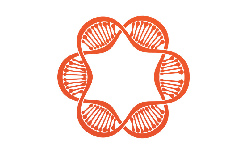 DNA Vector Logo Design Template Modern Medical V50 Logo Template