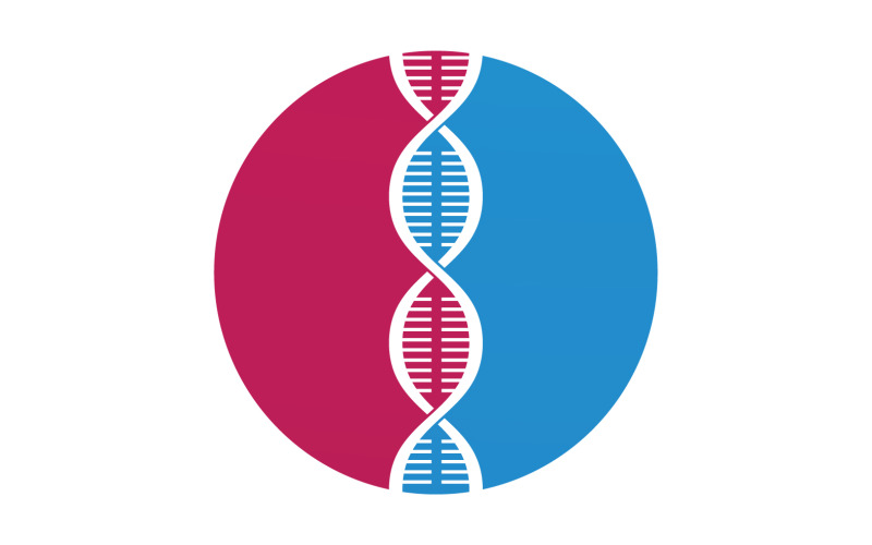 DNA Vector Logo Design Template Modern Medical V52 Logo Template