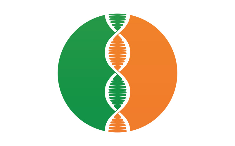 DNA Vector Logo Design Template Modern Medical V54 Logo Template