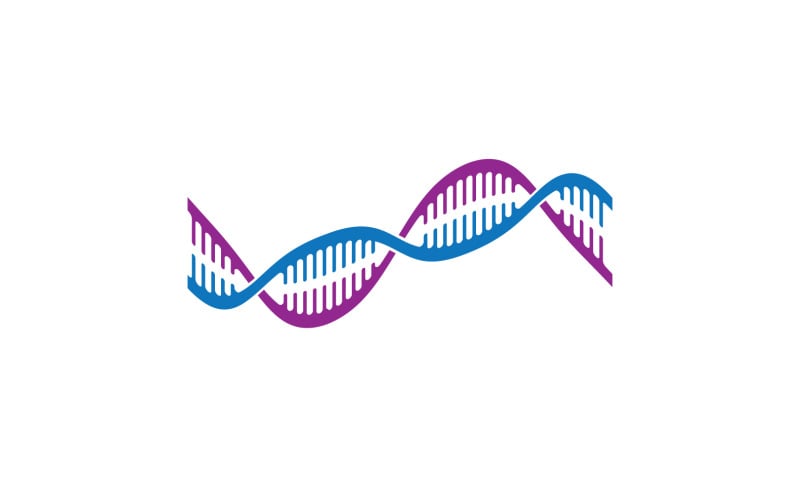 DNA Vector Logo Design Template Modern Medical V6 Logo Template