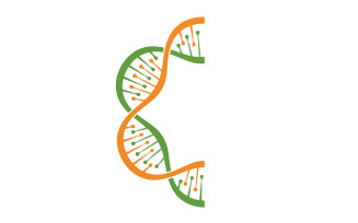 DNA Vector Logo Design Template Modern Medical V9