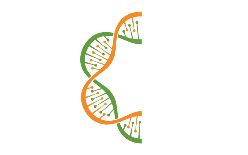 DNA Vector Logo Design Template Modern Medical V9 Logo Template