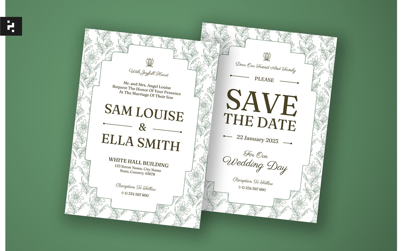 Kit Graphique #298690 Wedding Invitation Divers Modles Web - Logo template Preview