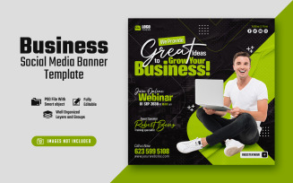 Great Ideas For Business Social Media Post Banner Template