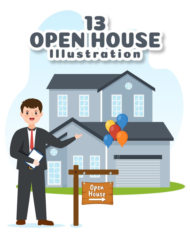 Kit Graphique #298719 Open House Divers Modles Web - Logo template Preview