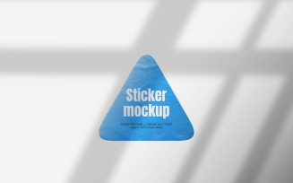 Triangle Sticker Mockup Vol 01