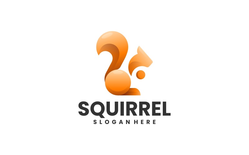 Squirrel Gradient Logo Style 1 Logo Template