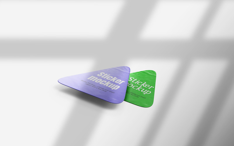 Triangle Sticker Mockup Vol 05 Product Mockup