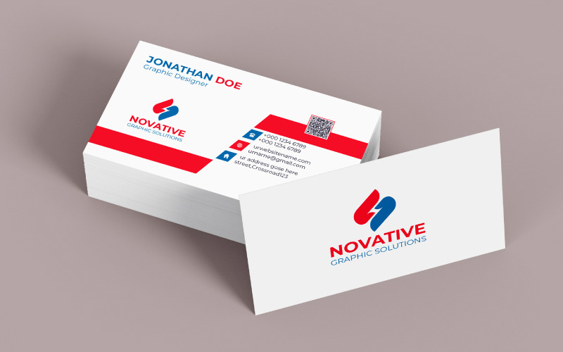 Unique Clean & Creative Modern Professional Business Card Design Template Vector Graphic