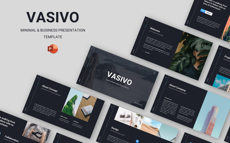 Vasivo - Minimal & Business Powerpoint Template PowerPoint Template