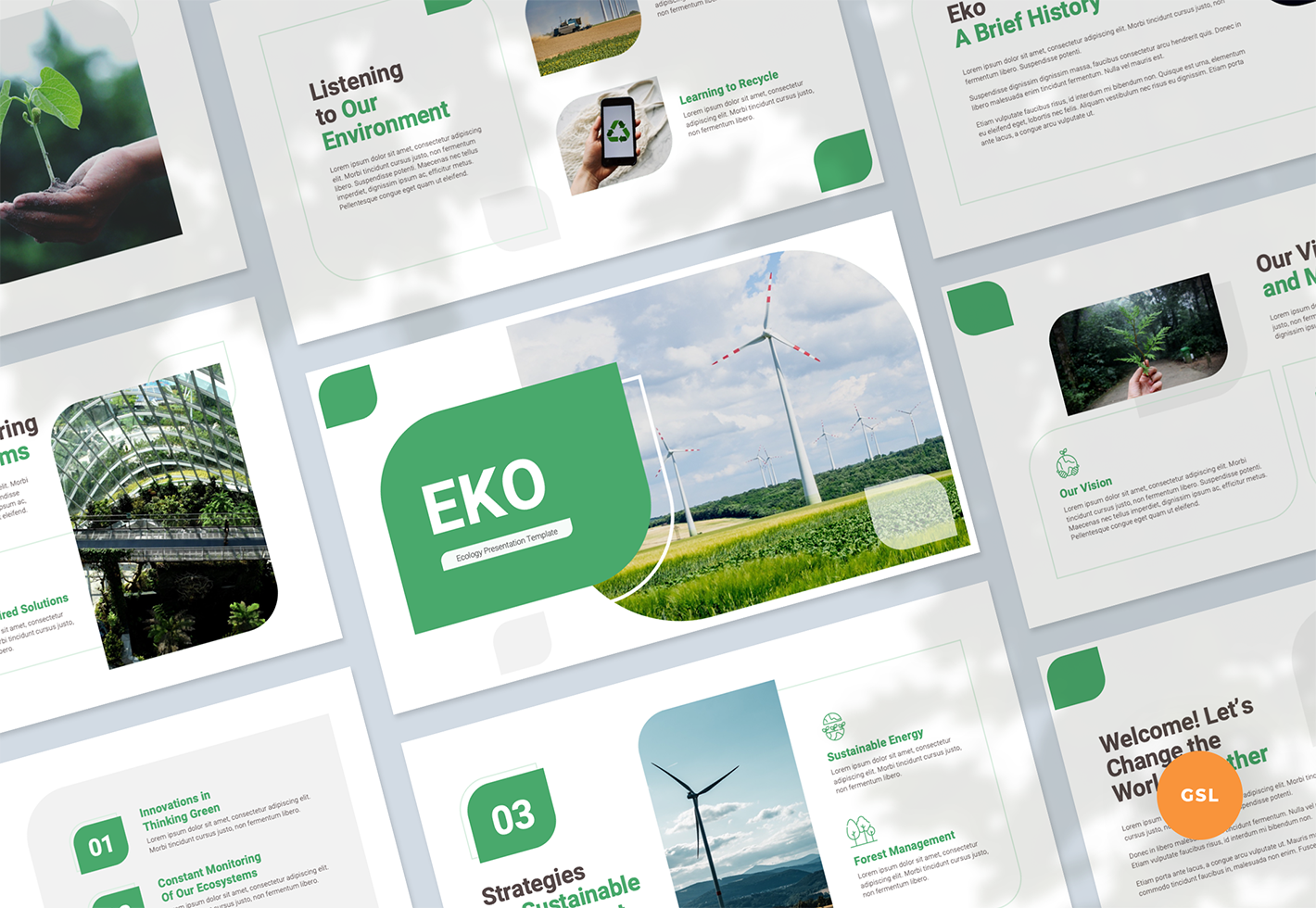 Eko - Ecology Presentation Google Slides Template