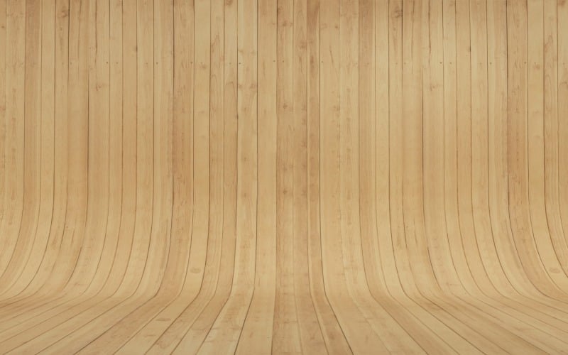 Curved light brown Wood Parquet background. Background