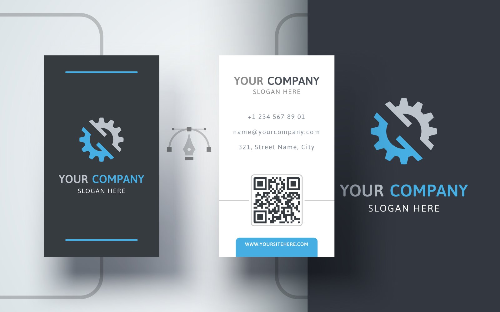 Template #299238 Identity Mockup Webdesign Template - Logo template Preview