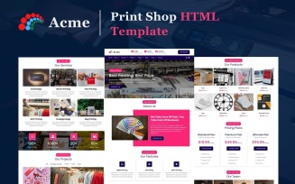 Acme - Print Shop HTML5 Website Template