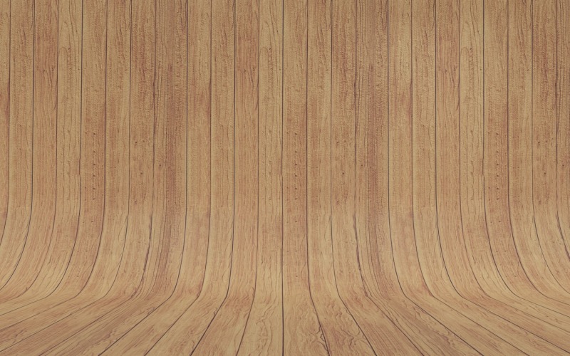 Curved Brown Color Wood Parquet background . Background