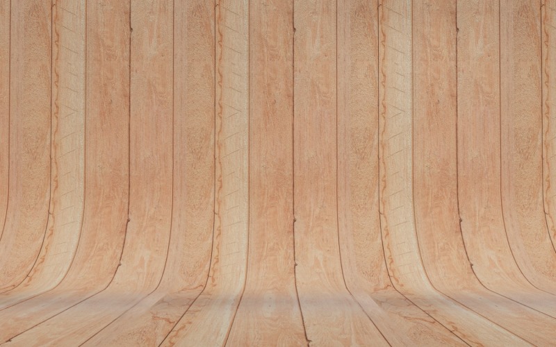 Curved brown Wood Parquet background. Background