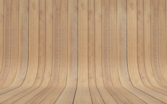 Curved Light Brown Wood Parquet background .