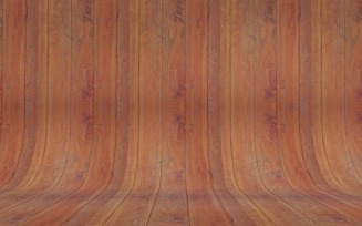 Curved Red Wood Parquet background