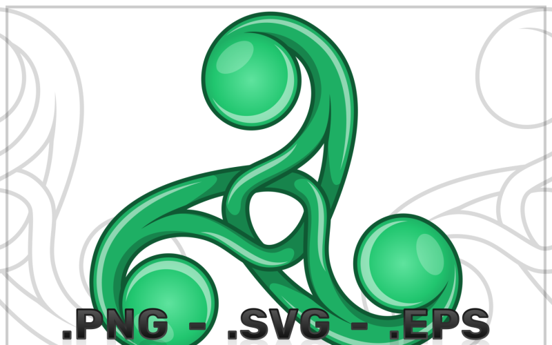Triskelion Symbol Vector Design Vector Graphic