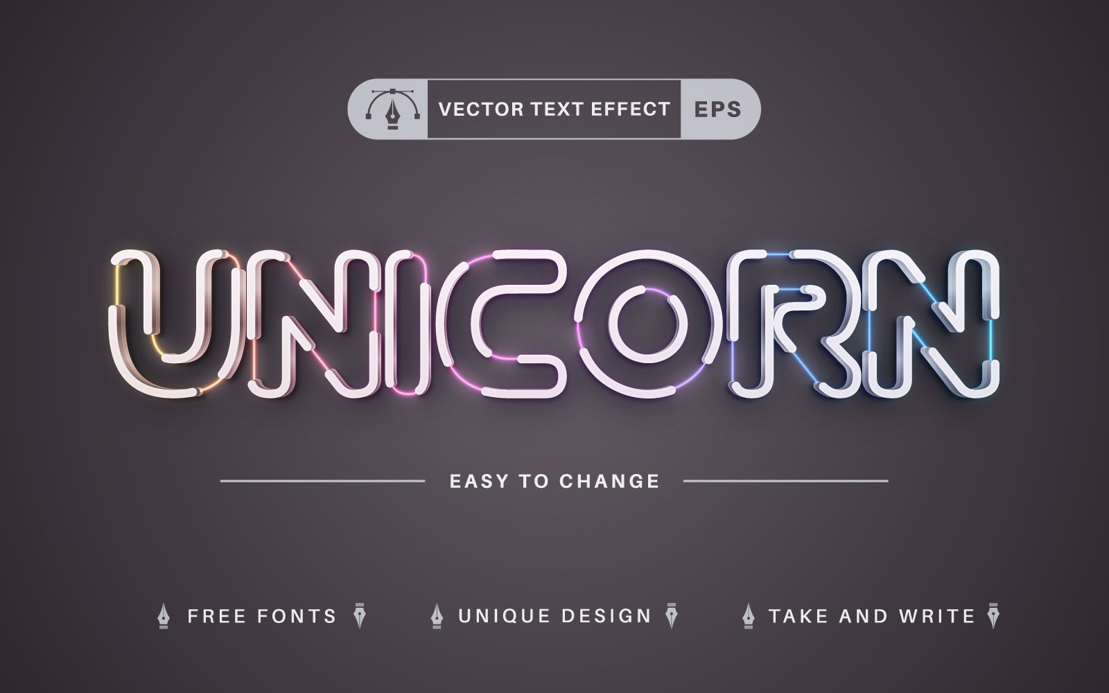 Template #299479 Effect Font Webdesign Template - Logo template Preview