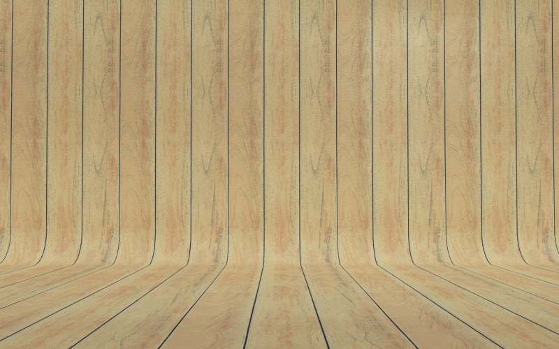 Curved Brown Wood Parquet background . Background