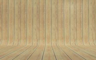 Curved Brown Wood Parquet background .
