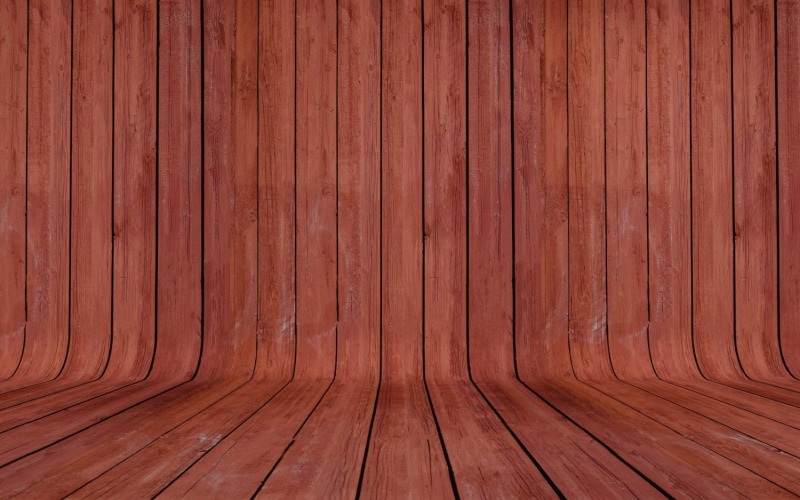 Curved Dark Red Color Wood Parquet background Background