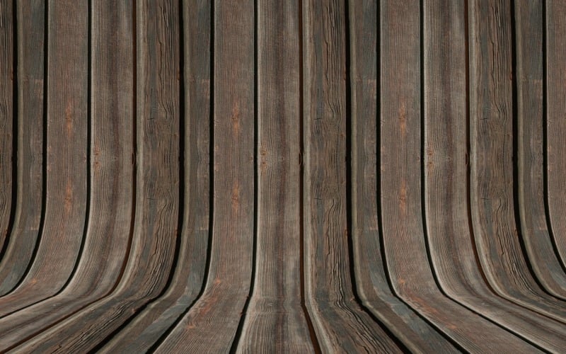 Curved Grunge Wood Parquet background . Background