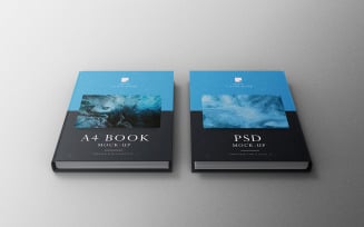 A4 Book Mockup PSD Template Vol 28