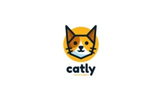 Cat Simple Mascot Logo Style 1