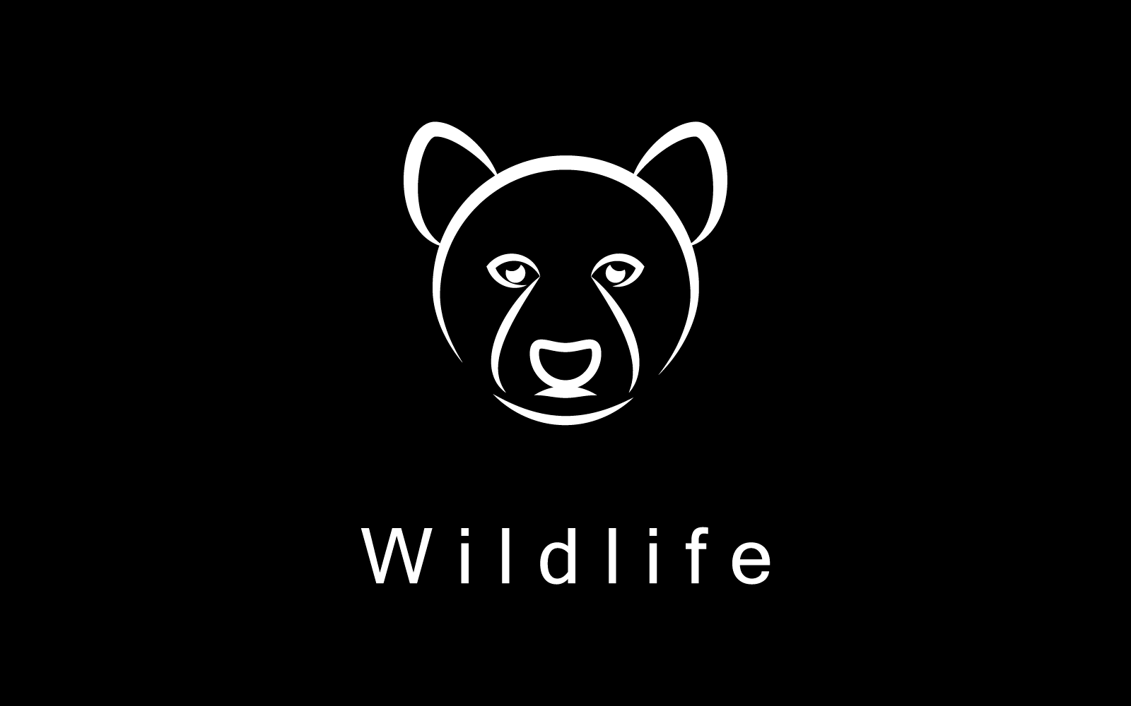 Tigre ilustración logo plantilla vector diseño plano