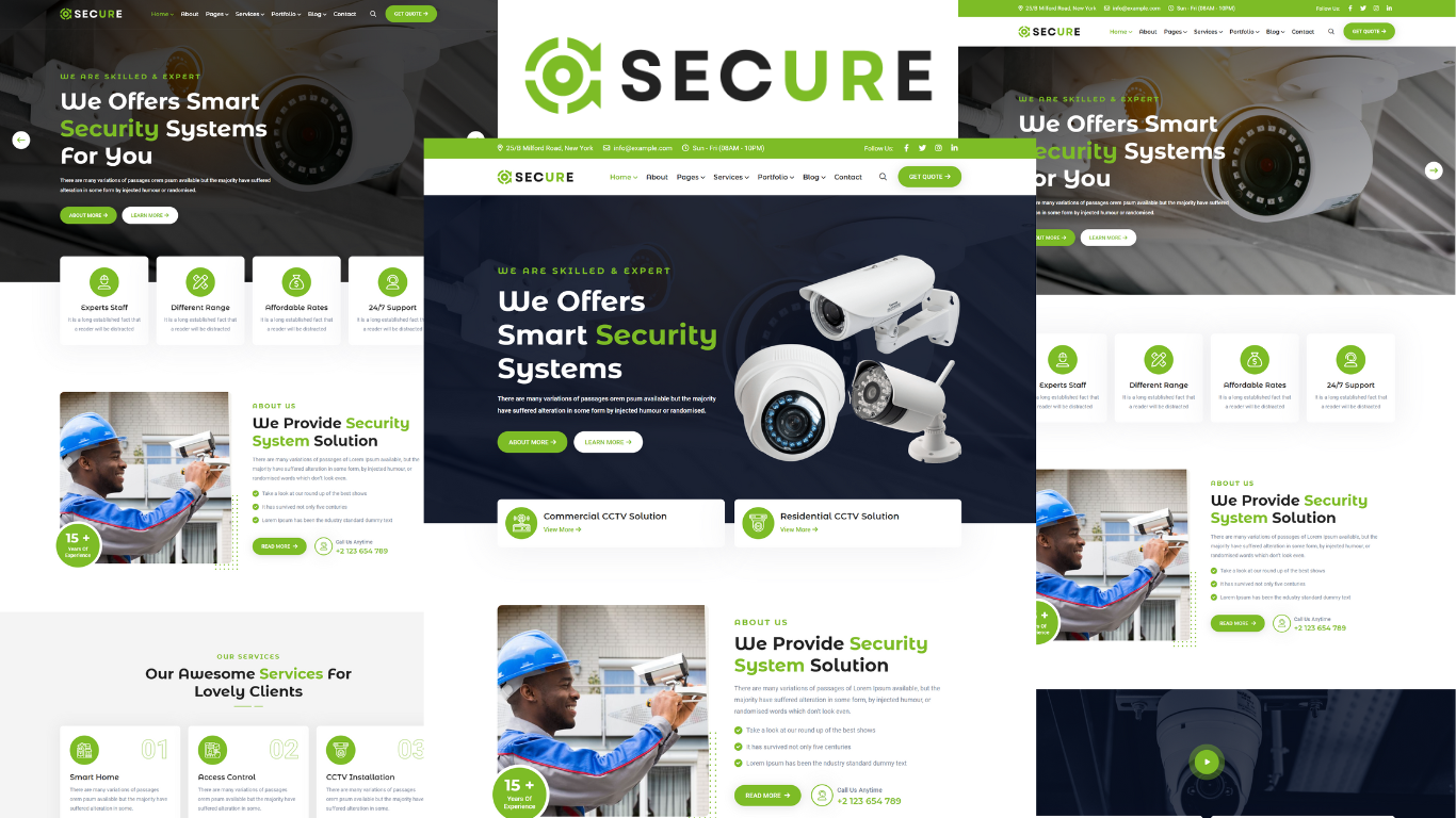 Secure - CCTV Security HTML5 Template