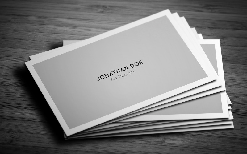 Clean Minimal Business Card Template Corporate Identity